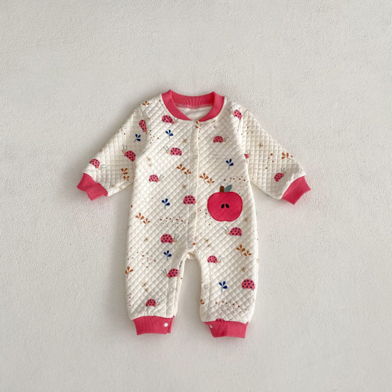 3-18M Baby Cartoon Print Long Sleeves Jumpsuit  Baby Clothing  