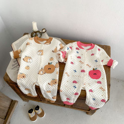 3-18M Baby Cartoon Print Long Sleeves Jumpsuit  Baby Clothing  