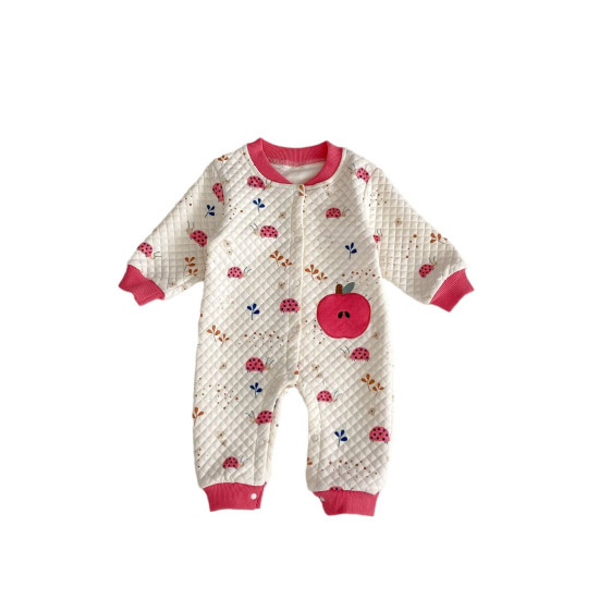 3-18M Baby Cartoon Print Long Sleeves Jumpsuit  Baby Clothing  