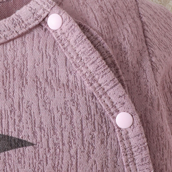 0-6M Baby Boy Moon Pattern Long Sleeves Footie Jumpsuit  Baby Clothes  