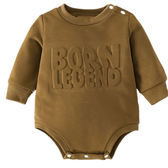 0-24M Baby 3D Letter Long Sleeves Bodysuit  Baby Clothes  