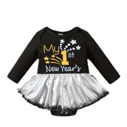 0-24M Baby Letter Print Long Sleeve Mesh Bodysuit & Headband  Baby Clothes  