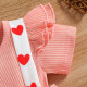 3-18M Baby Girls Valentine's Day Short-Sleeved Love Bow One-Piece Dress  Baby Clothes  