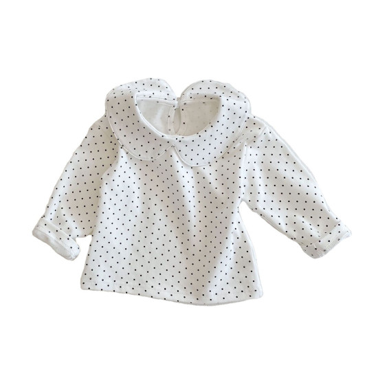 3-24M Baby Girls Doll Collar Long Sleeve Bottoming Shirt  Baby Clothing  