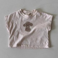 6-24M Baby Cartoon Dog Short Sleeve Top  Baby Boutique Clothing  