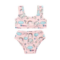 3M-3Y Baby Girls Rainbow Unicorn Print Two Piece Swimsuit  Girls Clothes  
