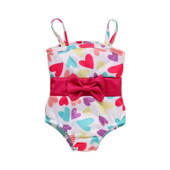3-24M Heart Suspender Briefs Swimsuit Two-Piece Set  Baby Clothes  
