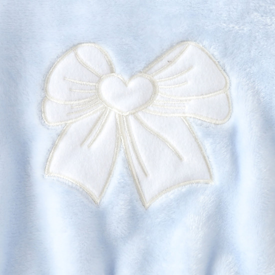 6M-3Y Baby Flannel Long Sleeve Bow Embroidered Crew Neck Sweatshirts  Baby Clothes  