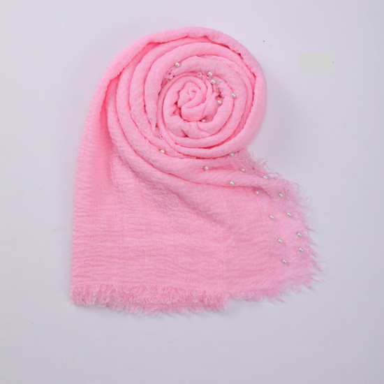 Newborn Cotton Linen Pearl Photography Tassel Wrapped Baby Blankets  