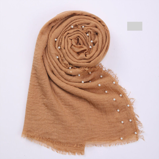 Newborn Cotton Linen Pearl Photography Tassel Wrapped Baby Blankets  