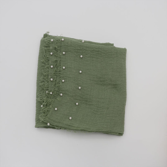 Newborn Cotton Linen Pearl Photography Tassel Wrapped Baby Blankets  