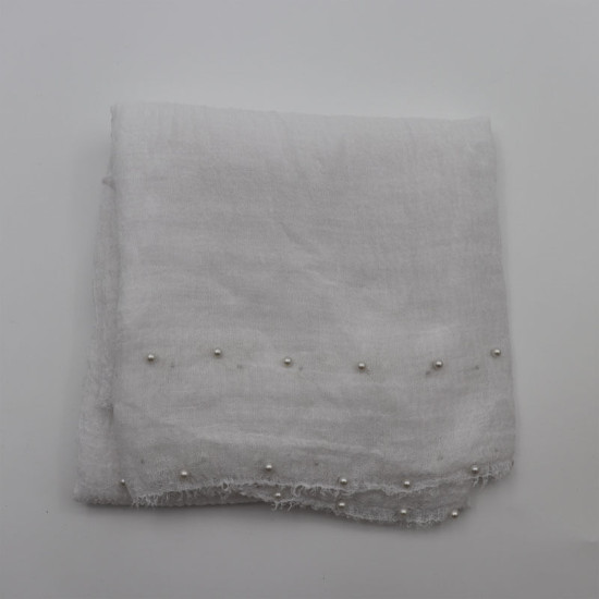 Newborn Cotton Linen Pearl Photography Tassel Wrapped Baby Blankets  