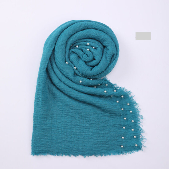 Newborn Cotton Linen Pearl Photography Tassel Wrapped Baby Blankets  