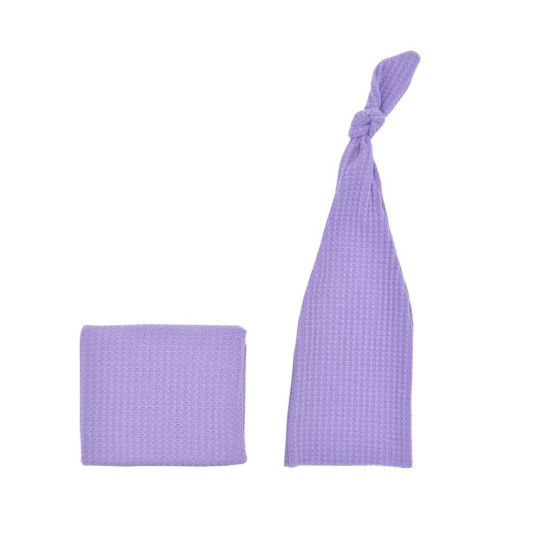 Wrap Blacket And Knotted Sleep Cap For Baby  