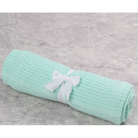 Solid Color Yarn Infant  Baby Blankets  