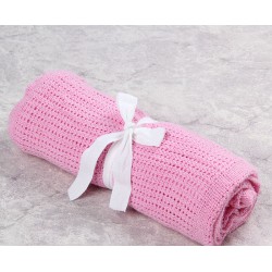 Solid Color Yarn Infant  Baby Blankets  