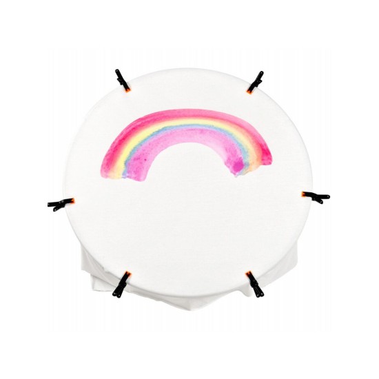 Newborn Flower Rainbow Print Blanket  