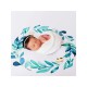 Newborn Flower Rainbow Print Blanket  