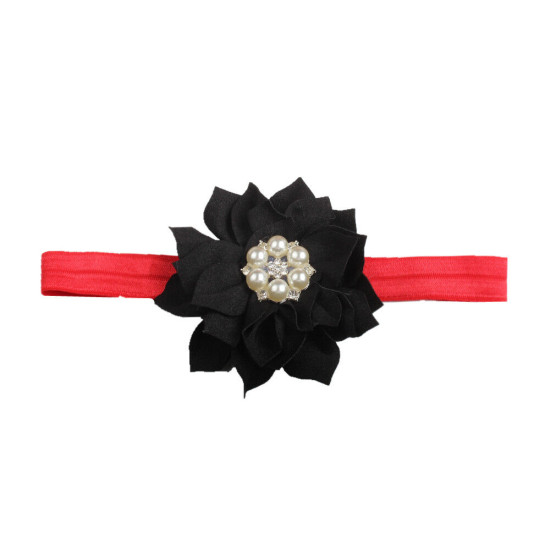 Baby Beaded Flower Decor Elastic Headband  