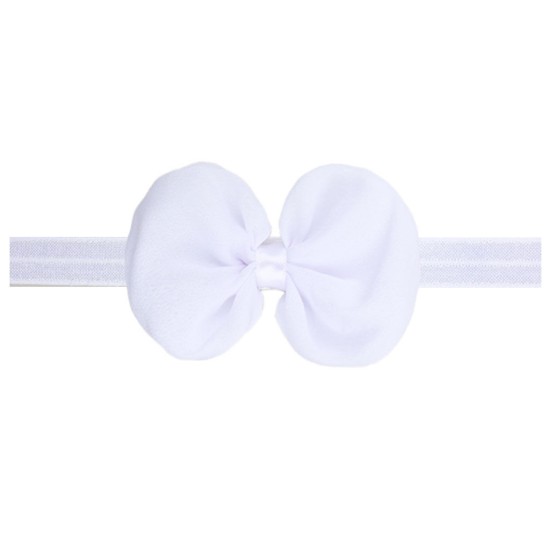 Solid Color Chiffon Bow Baby Headband  