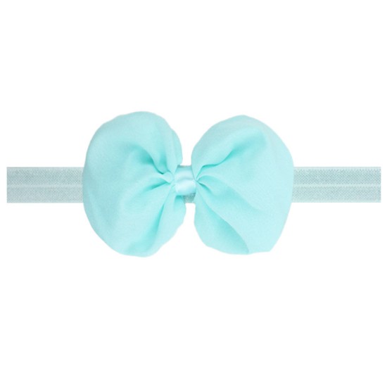 Solid Color Chiffon Bow Baby Headband  