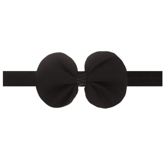 Solid Color Chiffon Bow Baby Headband  