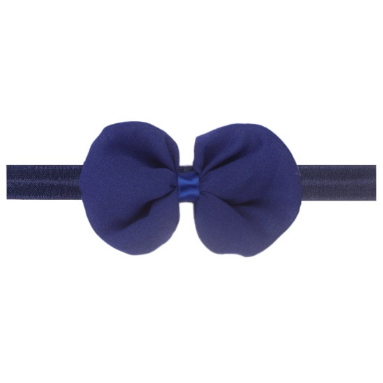 Solid Color Chiffon Bow Baby Headband  