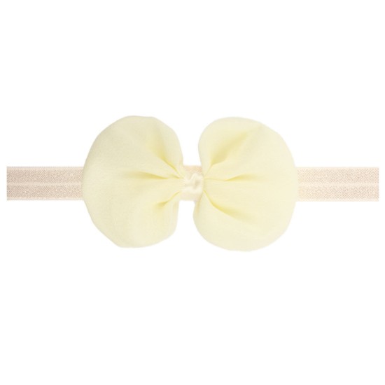 Solid Color Chiffon Bow Baby Headband  