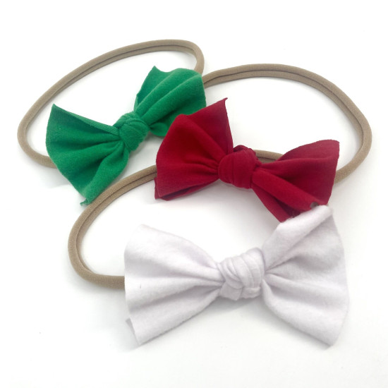 Baby Toddler Bowknot Christmas Headband  