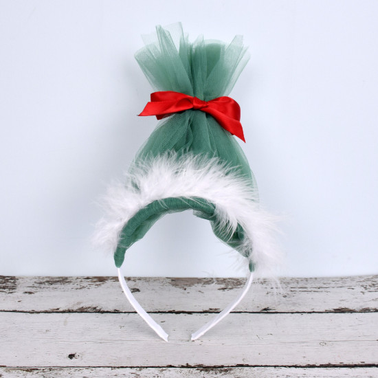 Christmas Santa Cartoon Wig Hair Hoop For Girls  