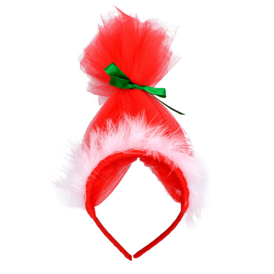 Christmas Santa Cartoon Wig Hair Hoop For Girls  