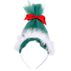 Christmas Santa Cartoon Wig Hair Hoop For Girls  
