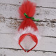 Christmas Santa Cartoon Wig Hair Hoop For Girls  