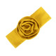 Solid Color Flower Decor Ribbed Headband For Baby  