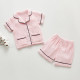 9M-3Y Baby Pajamas Sets Muslin Plain Shirts & Shorts  Baby Clothes  