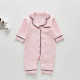 3-18M Baby Pajamas Solid Color Muslin Jumpsuit  Baby Clothing  