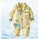 3-18M Baby Pajamas Solid Color Muslin Jumpsuit  Baby Clothing  