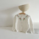 3-24M Baby Girls Sets Embroidery Floral Knitted Sweaters Or Suspender Bodysuit  Baby Clothes  