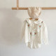 3-24M Baby Girls Sets Embroidery Floral Knitted Sweaters Or Suspender Bodysuit  Baby Clothes  