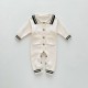 3-24M Baby Lapel Button-Up Knitted Jumpsuit  Baby Clothes  