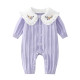 0-18M Baby Embroidery Floral Collar Knitted Jumpsuit Baby  Clothing  