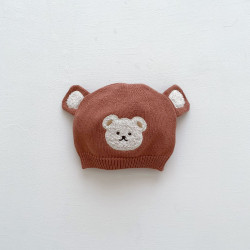Baby Bear Knitted Beanie For Boys And Girls  Accessories  