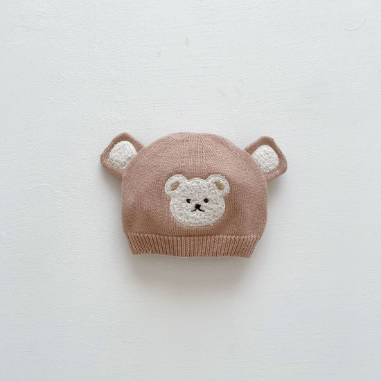 Baby Bear Knitted Beanie For Boys And Girls  Accessories  