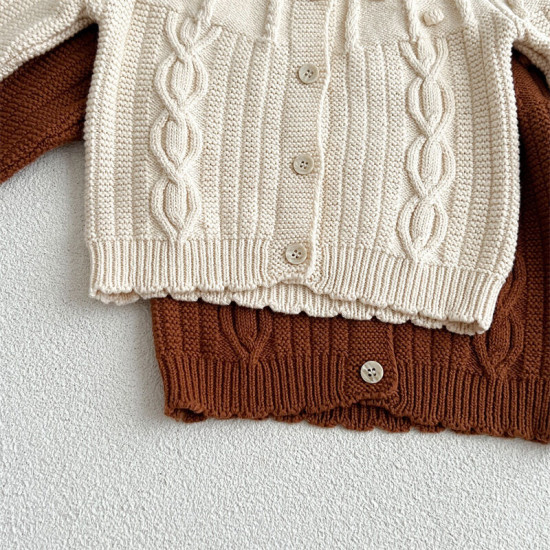 3-24M Baby Bubble Hook Sweater Knitted Cardigan  Baby Boutique Clothing  