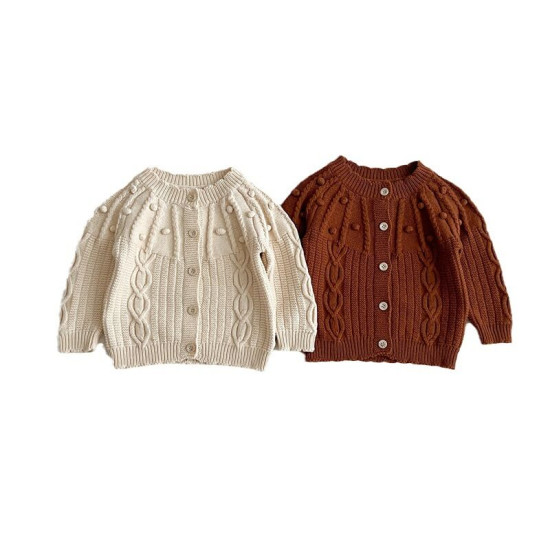 3-24M Baby Bubble Hook Sweater Knitted Cardigan  Baby Boutique Clothing  
