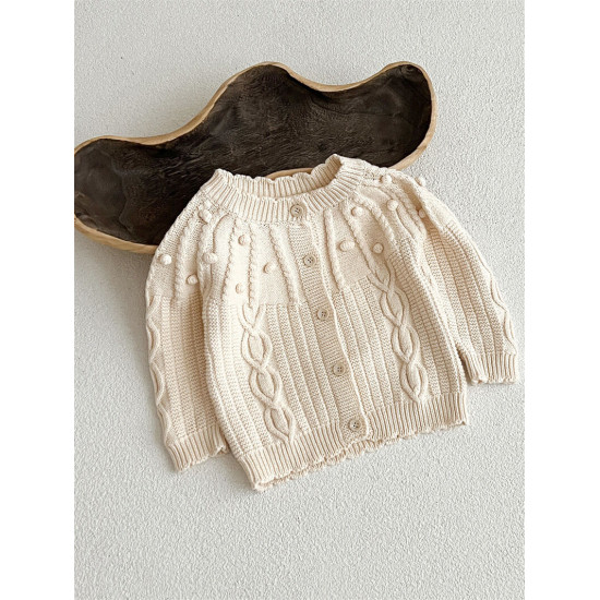 3-24M Baby Bubble Hook Sweater Knitted Cardigan  Baby Boutique Clothing  