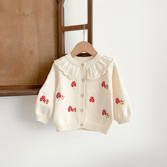3-24M Baby Hand Embroidered Knitted Cardigan  Baby Clothes  