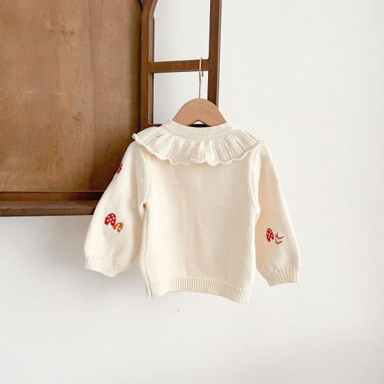 3-24M Baby Hand Embroidered Knitted Cardigan  Baby Clothes  