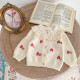 3-24M Baby Hand Embroidered Knitted Cardigan  Baby Clothes  