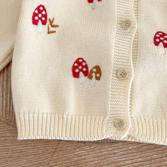 3-24M Baby Hand Embroidered Knitted Cardigan  Baby Clothes  